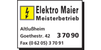Logo der Firma Maier Ralf Elektro aus Altlußheim auf dem Branchenportal Elektriker.org