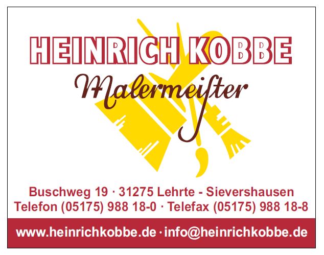 Logo der Firma Hans-Heinrich Kobbe Malermeister aus Lehrte auf dem Branchenportal Maler.org