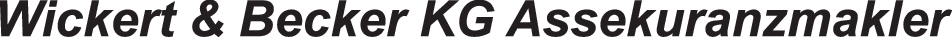 Logo der Firma Wickert & Becker KG Assekuranzmakler aus Düsseldorf auf dem Branchenportal Finanzberater.net