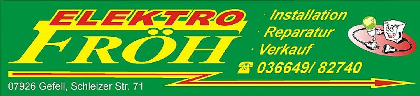 Logo der Firma Elektro-Fröh aus Gefell auf dem Branchenportal Elektriker.org
