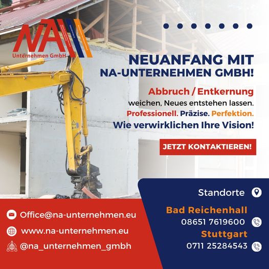 Beispielarbeit von NA-Unternehmen GmbH - veröffentlicht auf Bauunternehmen.org