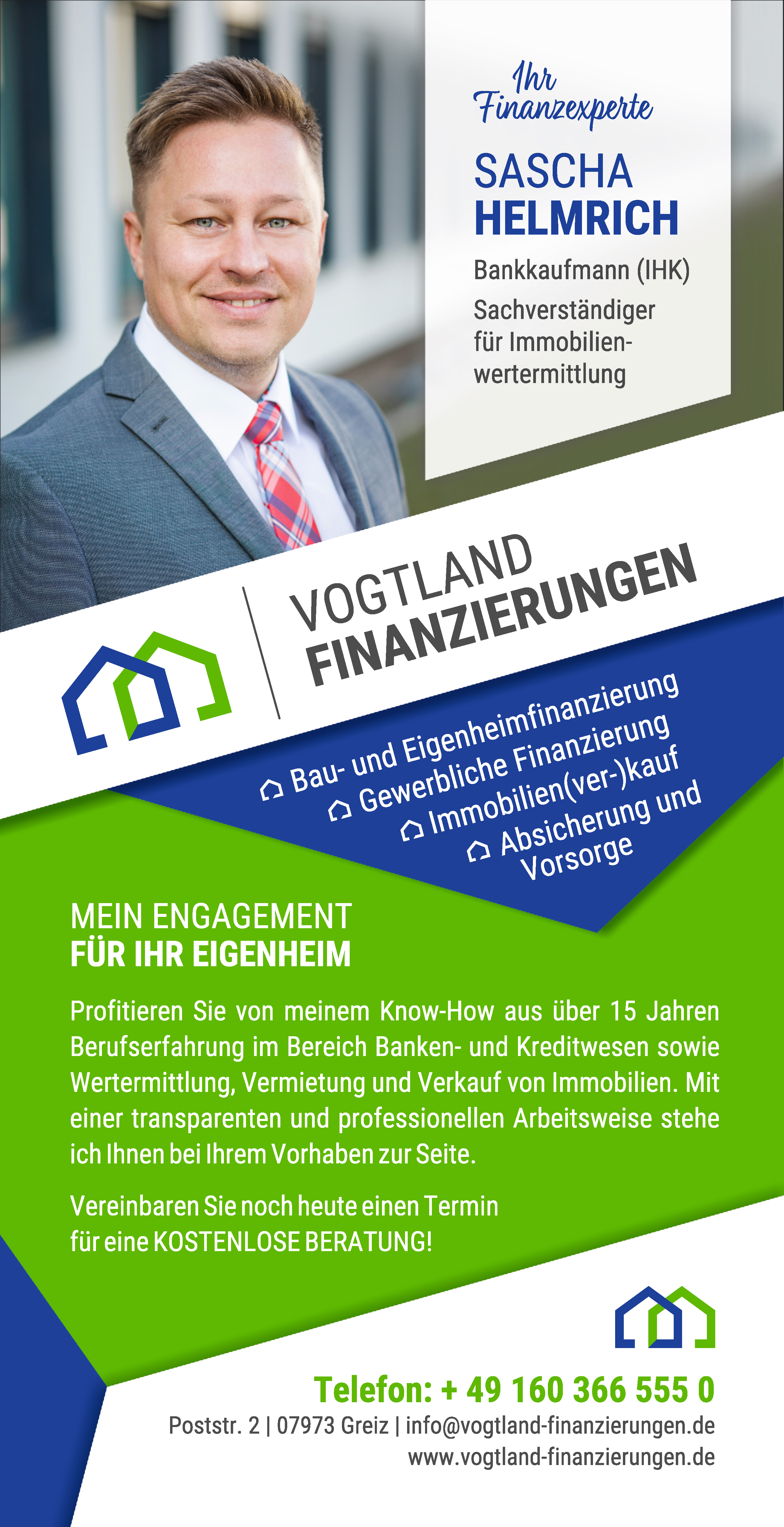 Beispielarbeit von Vogtland Finanzierungen - veröffentlicht auf Finanzberater.net