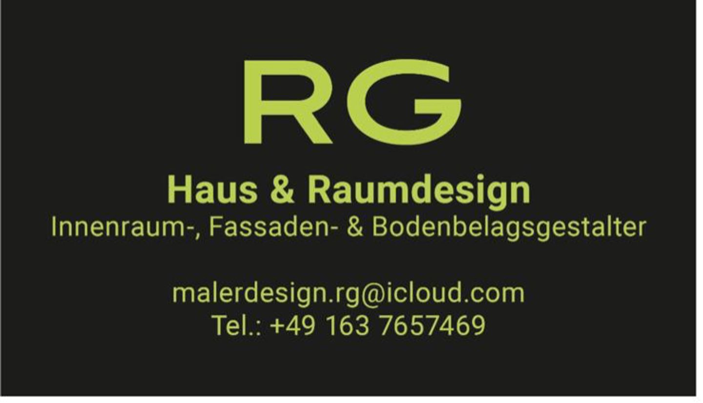 Logo der Firma RG Haus- & Raumdesign aus Herrenberg auf dem Branchenportal Maler.org