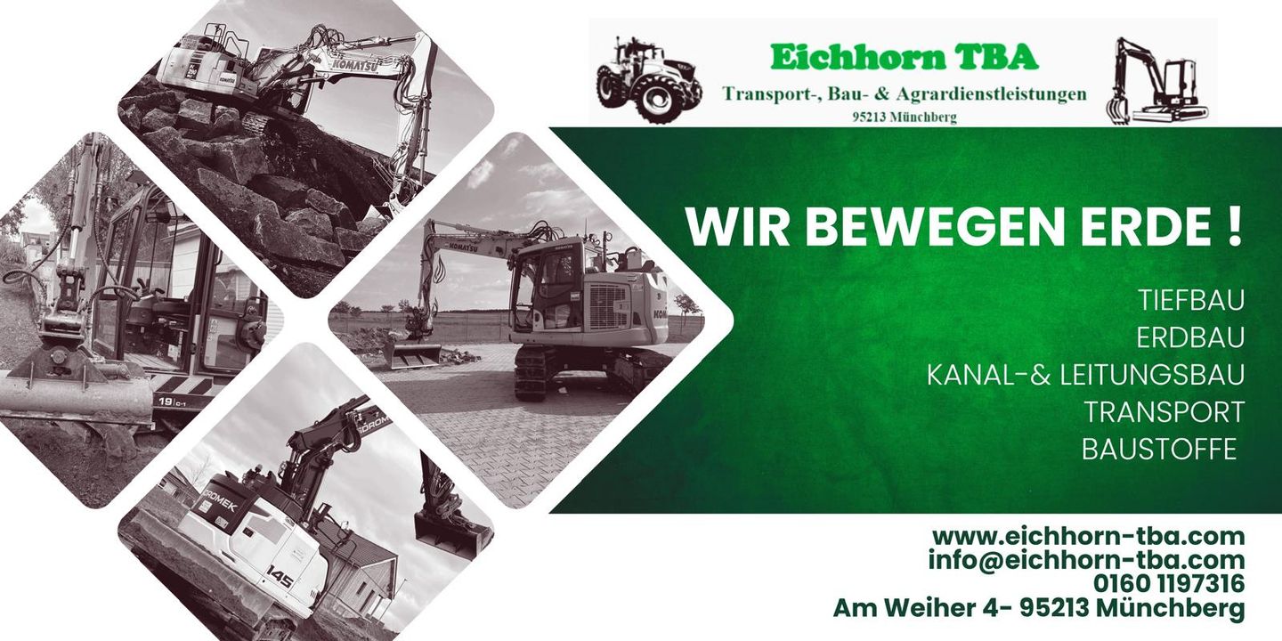 Logo der Firma Eichhorn TBA- Erdbau- Tiefbau- Baggerarbeiten- Transporte aus Münchberg auf dem Branchenportal Bauunternehmen.org