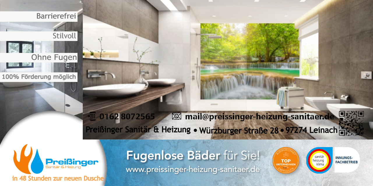 Beispielarbeit von Preißinger Sanitär & Heizung - veröffentlicht auf Sanitaer.org
