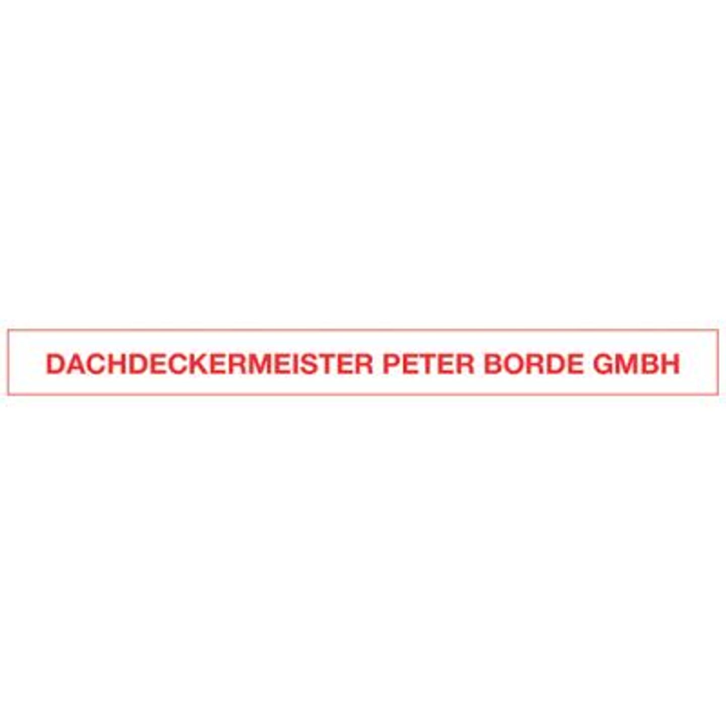 Logo der Firma Peter Borde GmbH aus Wuppertal auf dem Branchenportal Dachdecker.com