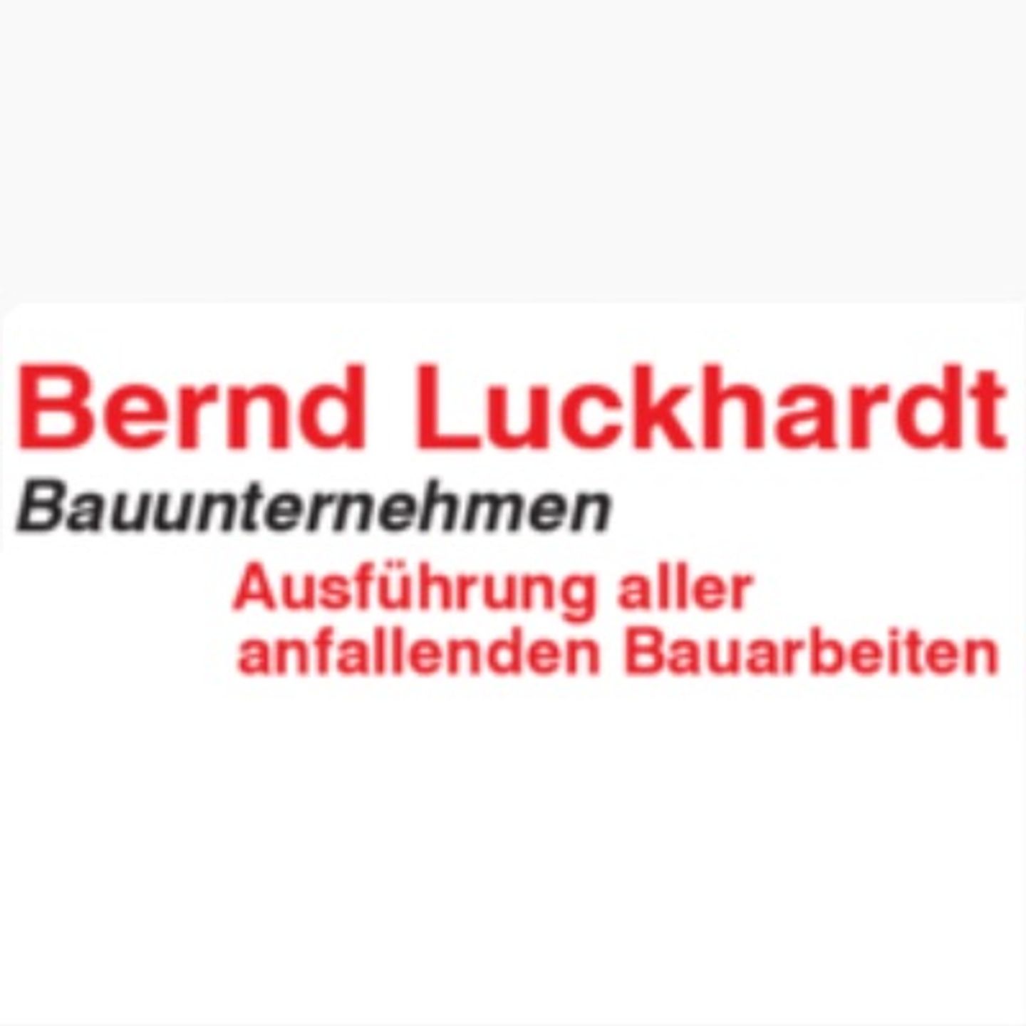Logo der Firma Luckhardt Bernd Bauunternehmen aus Bad Wildungen auf dem Branchenportal Bauunternehmen.org