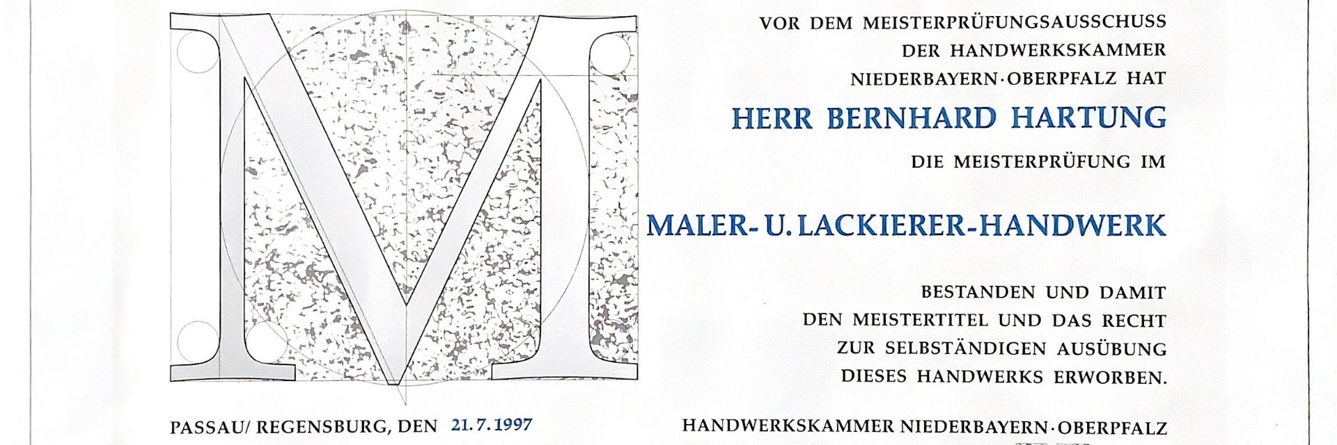 Beispielarbeit von Maler Hartung - Maler Weiden - veröffentlicht auf Maler.org