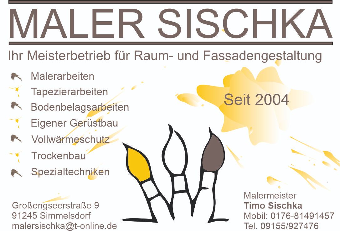 Logo der Firma Malerbetrieb Sischka aus Simmelsdorf auf dem Branchenportal Maler.org