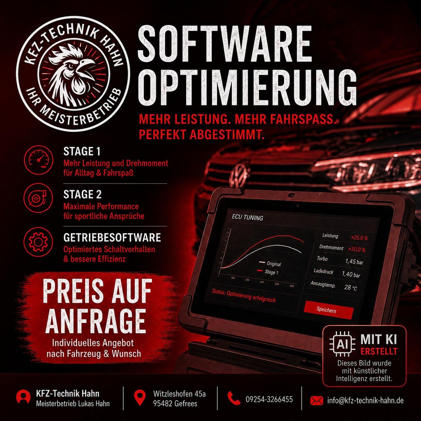 Beispielarbeit von Autozentrum Witzleshofen und KFZ -Technik Hahn - veröffentlicht auf Auto-Werkstatt.de