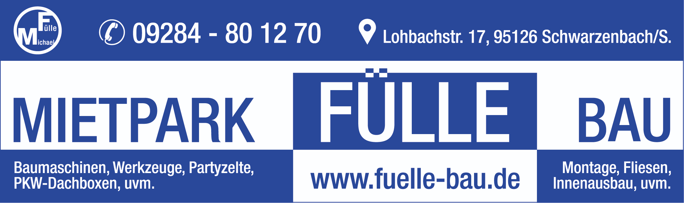 Logo der Firma Fülle Bau GmbH aus Schwarzenbach auf dem Branchenportal Bauunternehmen.org