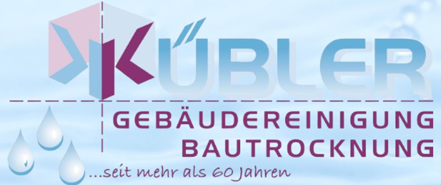 Logo der Firma Kübler Gebäudereinigung & Bautrocknung aus Öhringen auf dem Branchenportal Hausmeisterdienste.net