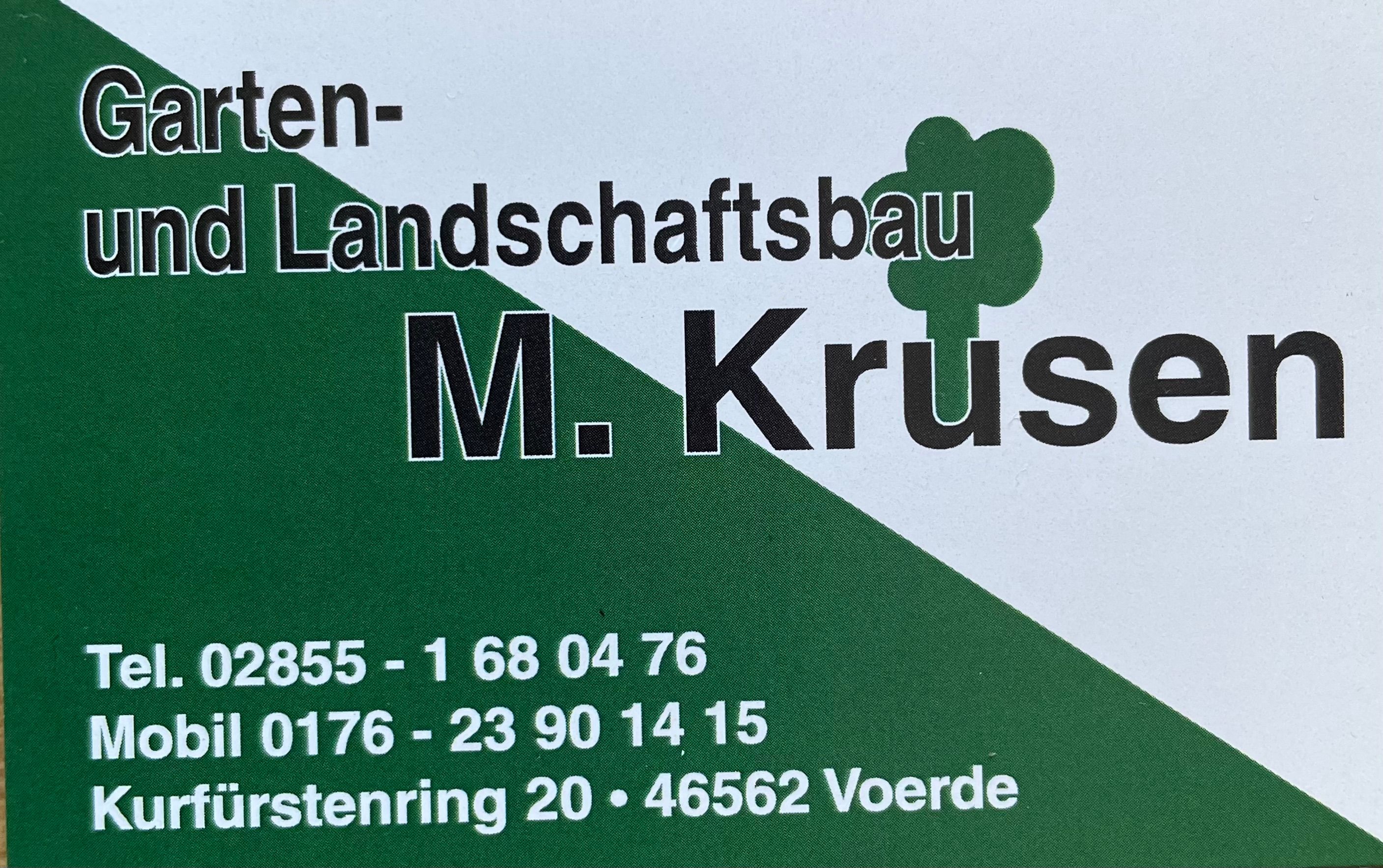 Logo der Firma Garten u. Landschaftsbau M. Krusen aus Voerde auf dem Branchenportal Gartenbau.org