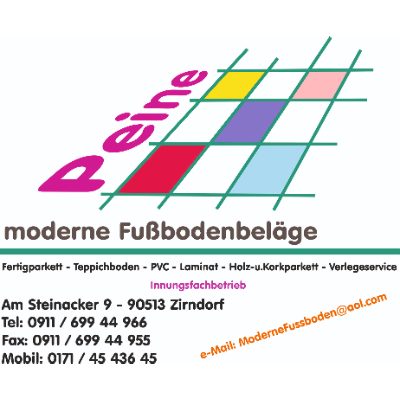 Logo der Firma Peine Moderne Fußbodenbeläge aus Zirndorf auf dem Branchenportal Maler.org