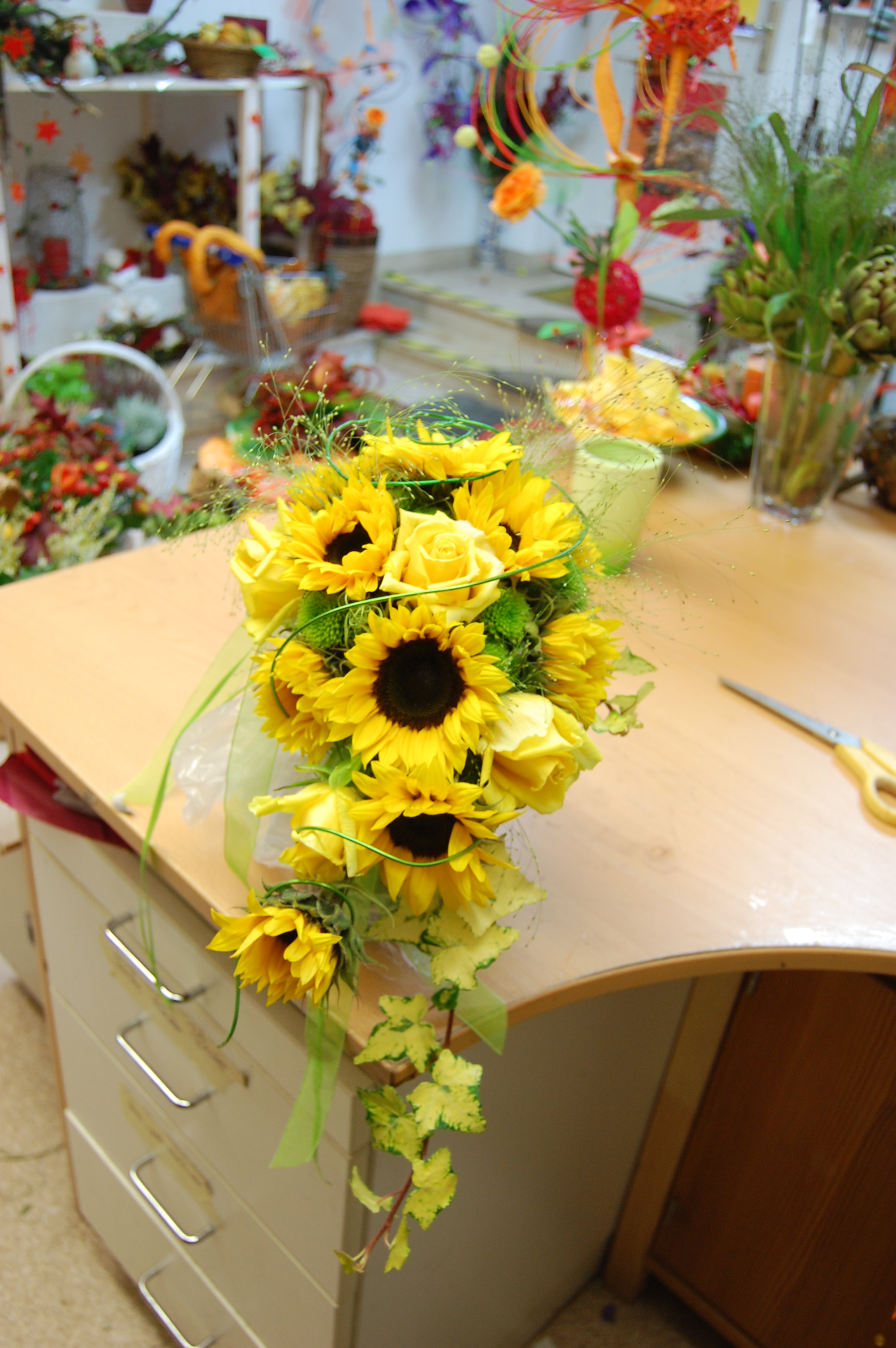 Beispielarbeit von Vera Fischer Blumen Bandolino - veröffentlicht auf Gartenbau.org