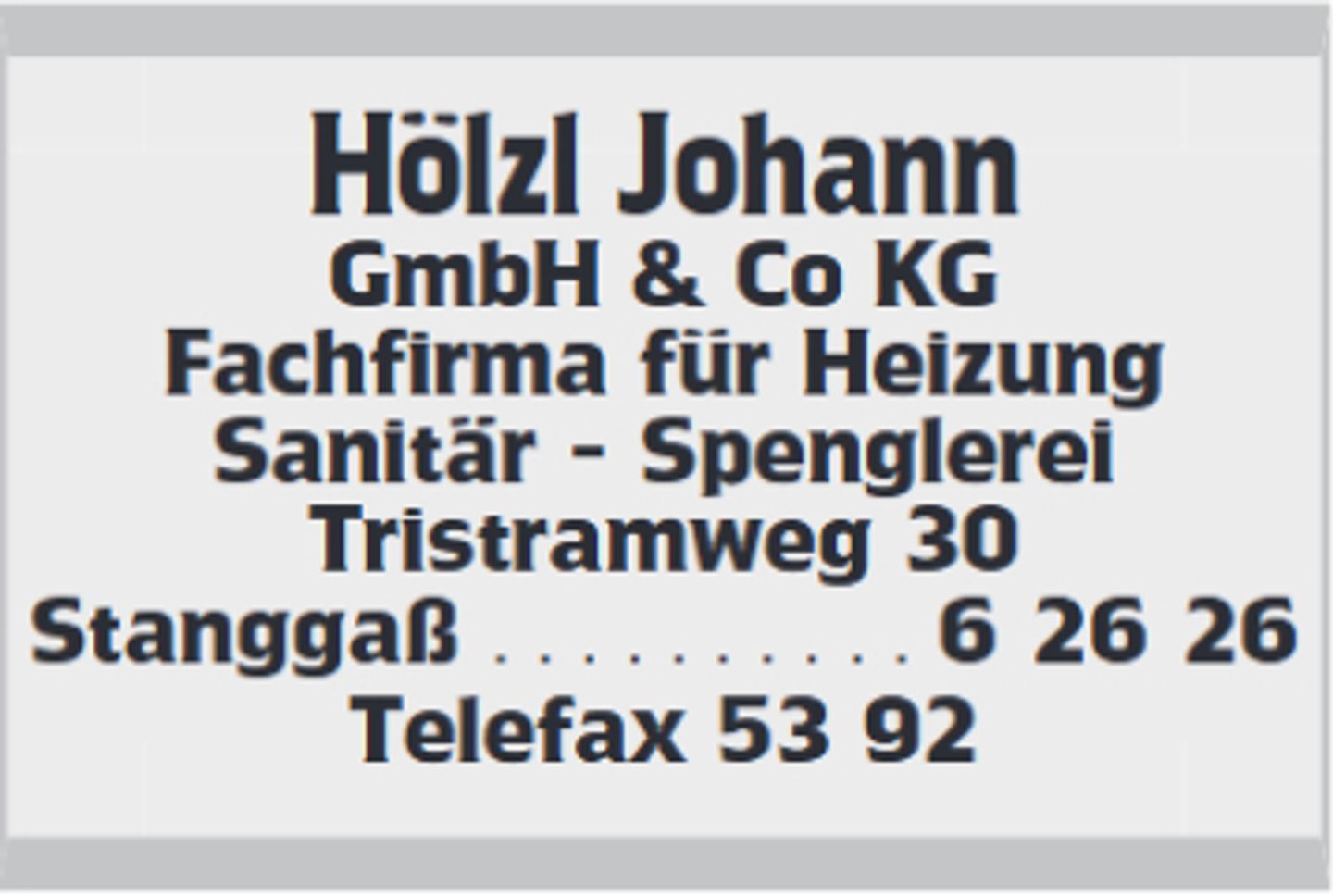 Logo der Firma Hölzl Johann Heizungs- u. Installationsbetrieb aus Bischofswiesen auf dem Branchenportal Sanitaer.org