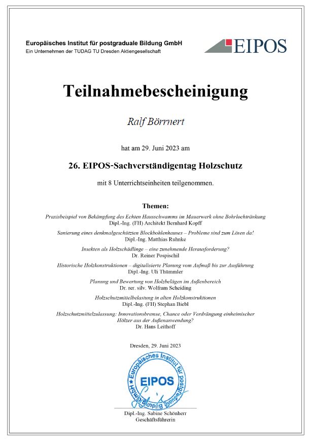 Beispielarbeit von Börrnert Zimmerei + Holzbau GmbH & Co. KG - veröffentlicht auf Bauunternehmen.org