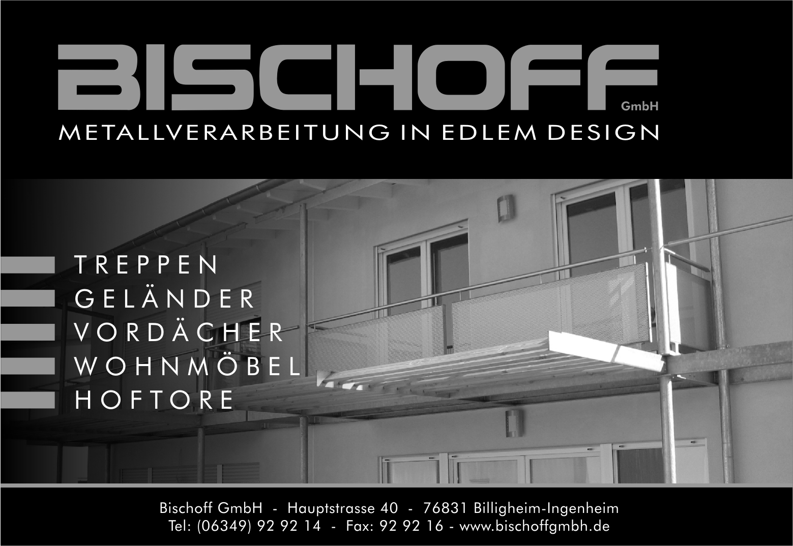 Beispielarbeit von Metallbau Bischoff GmbH - veröffentlicht auf Schlosserei.net