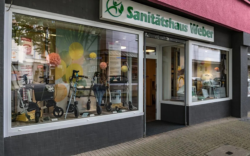 Beispielarbeit von Sanitätshaus Kurt Weber GmbH - veröffentlicht auf Sanimio.de