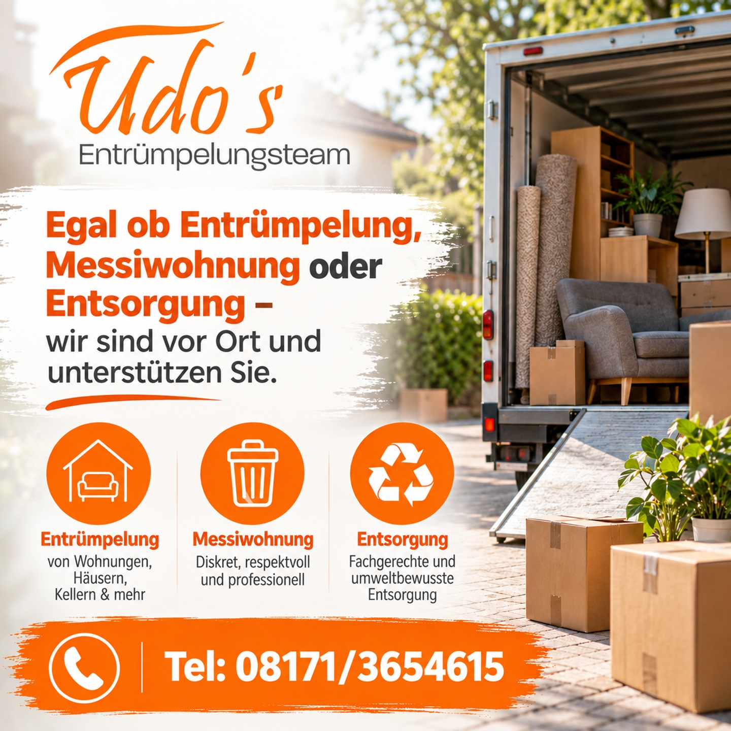 Beispielarbeit von Udo's Entrümpelungsteam - veröffentlicht auf Hausmeisterdienste.net