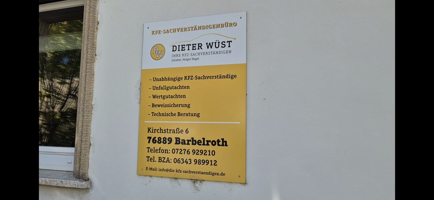 Beispielarbeit von KFZ-Sachverständigenbüro D. Wüst - veröffentlicht auf Gutachter.org