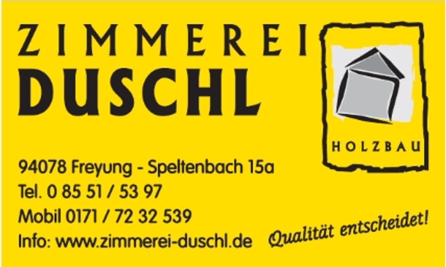 Logo der Firma Duschl Alois Zimmerei aus Freyung auf dem Branchenportal Bauunternehmen.org