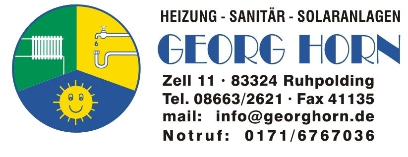 Logo der Firma Horn Georg Heizung-Sanitär-Solaranlagen aus Ruhpolding auf dem Branchenportal Sanitaer.org