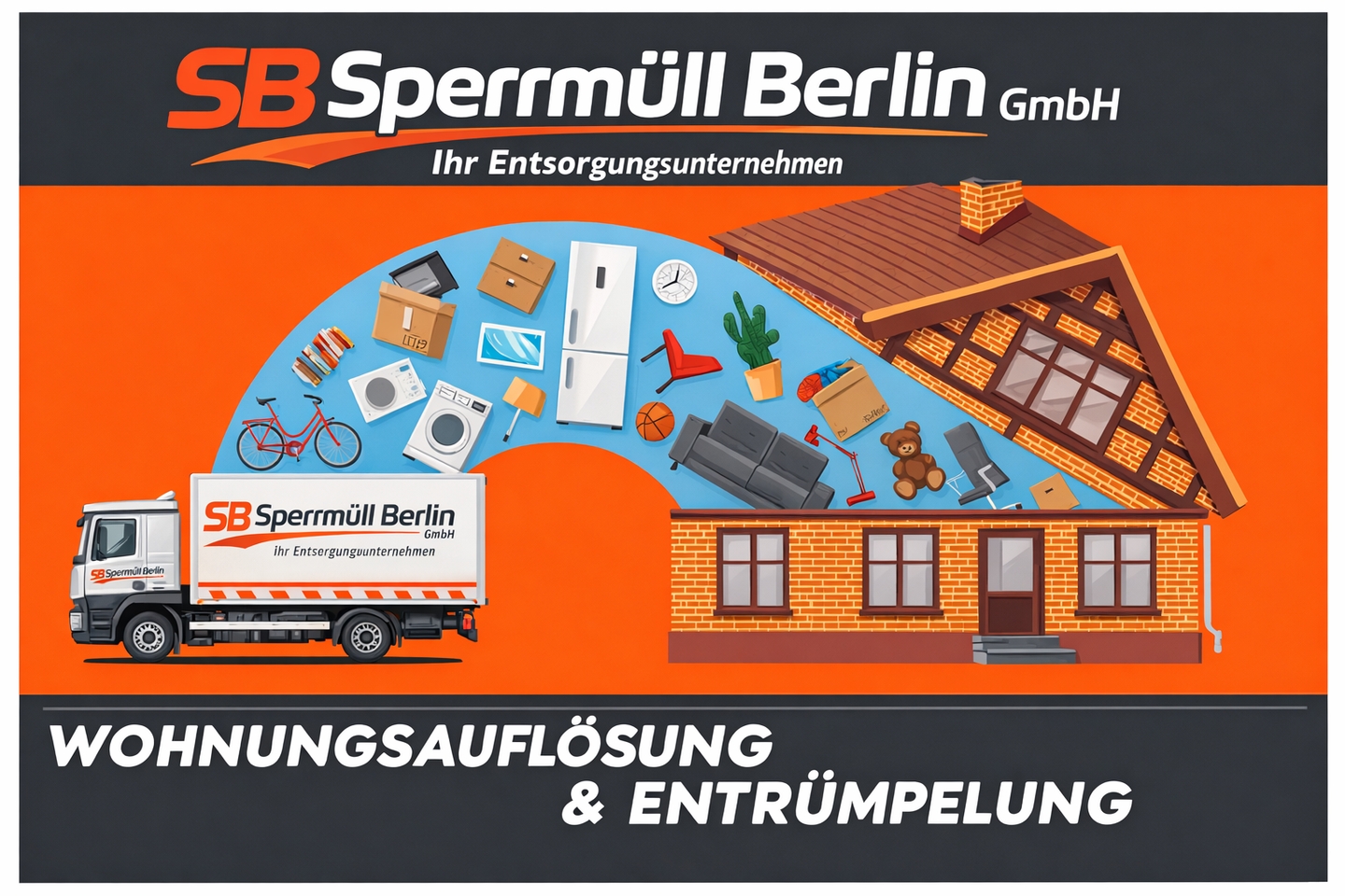 Beispielarbeit von SB Sperrmüll Berlin GmbH - Für Ihre Abholung & Entsorgung - veröffentlicht auf Hausmeisterdienste.net
