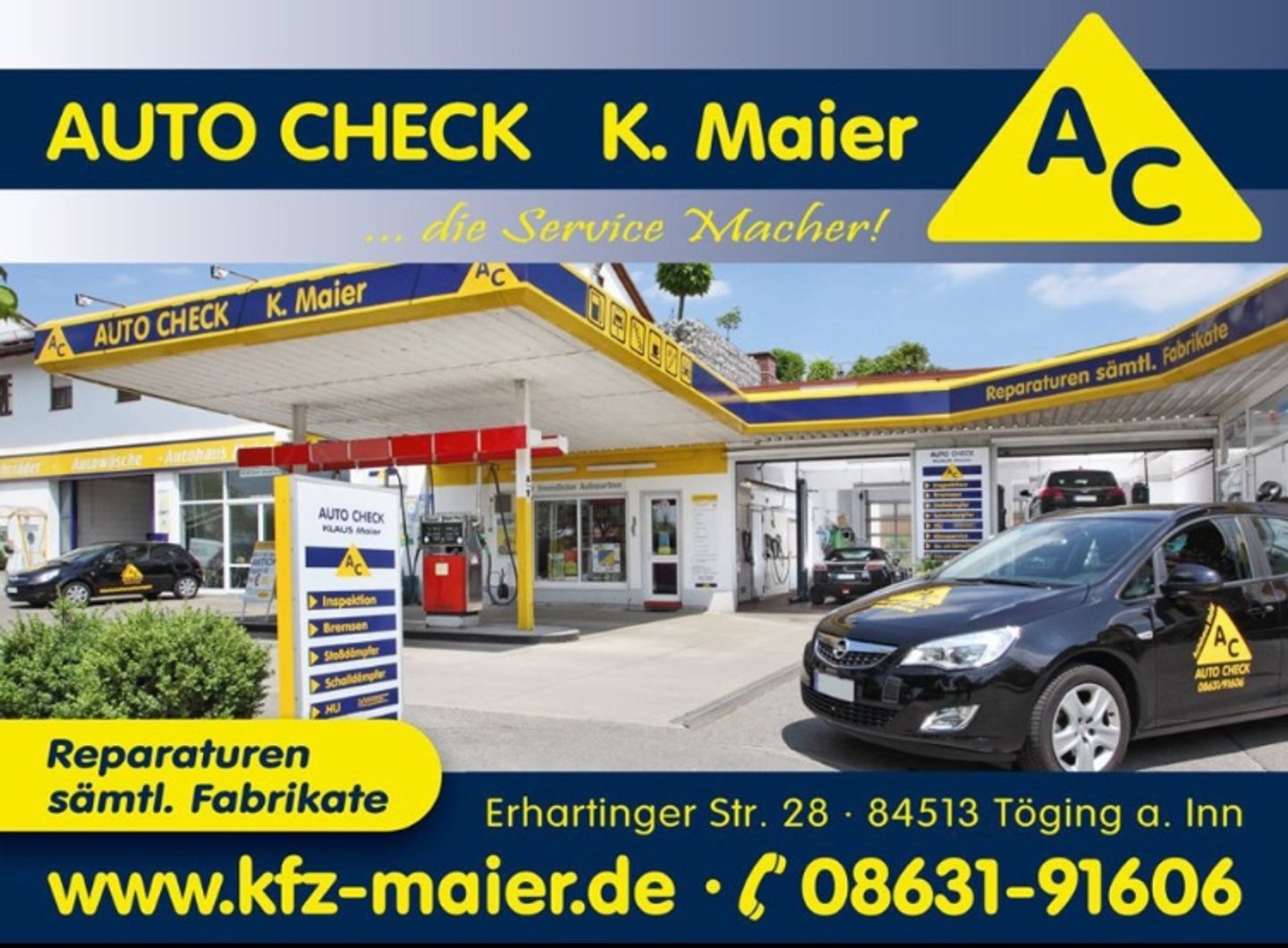 Logo der Firma Autohaus Klaus Maier Kfz.-Meisterbetrieb aus Töging auf dem Branchenportal Auto-Werkstatt.de