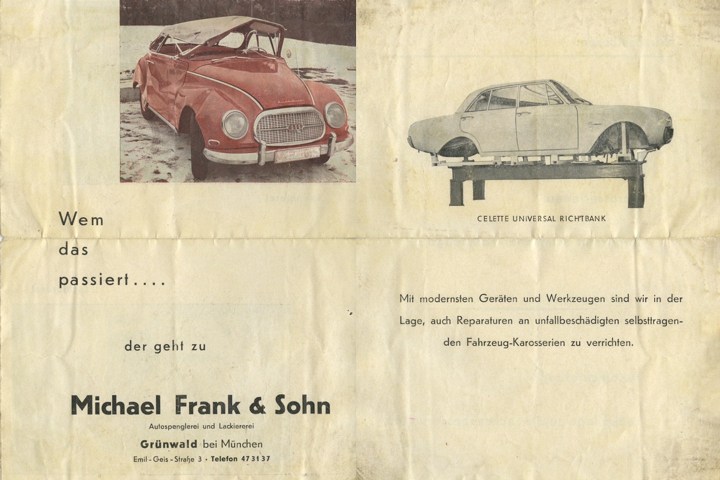Beispielarbeit von Karosseriebau Frank - veröffentlicht auf Auto-Werkstatt.de