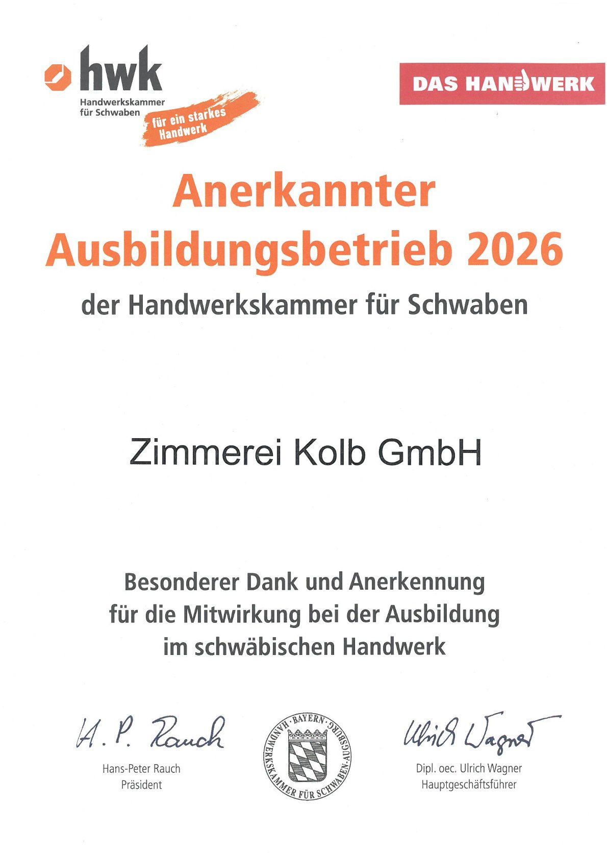 Beispielarbeit von Zimmerei Kolb GmbH - veröffentlicht auf Bauunternehmen.org