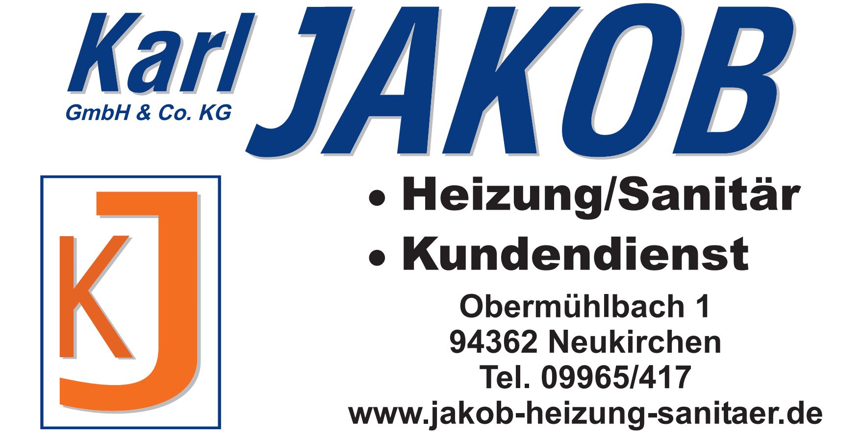 Logo der Firma Karl Jakob GmbH & Co. KG aus Neukirchen auf dem Branchenportal Klimatechniker.net