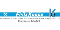 Logo der Firma Fritz Koepe Bergwerks- und Tiefbauunternehmungen GmbH & Co. KG aus Oberhausen auf dem Branchenportal Bauunternehmen.org