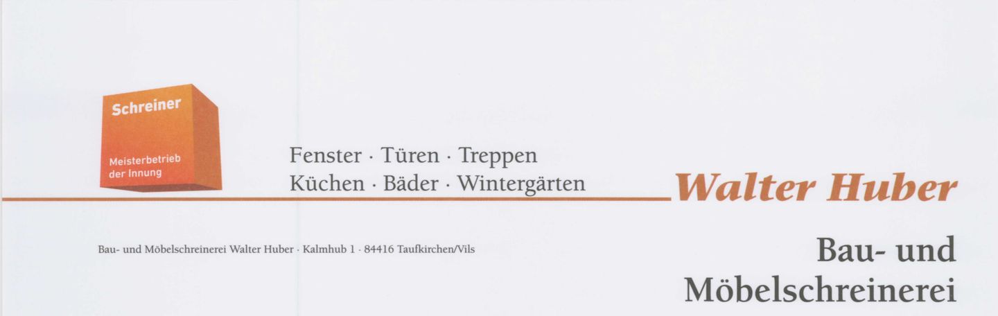 Logo der Firma Bau- und Möbelschreinerei Huber aus Taufkirchen auf dem Branchenportal Tischler-Schreiner.org