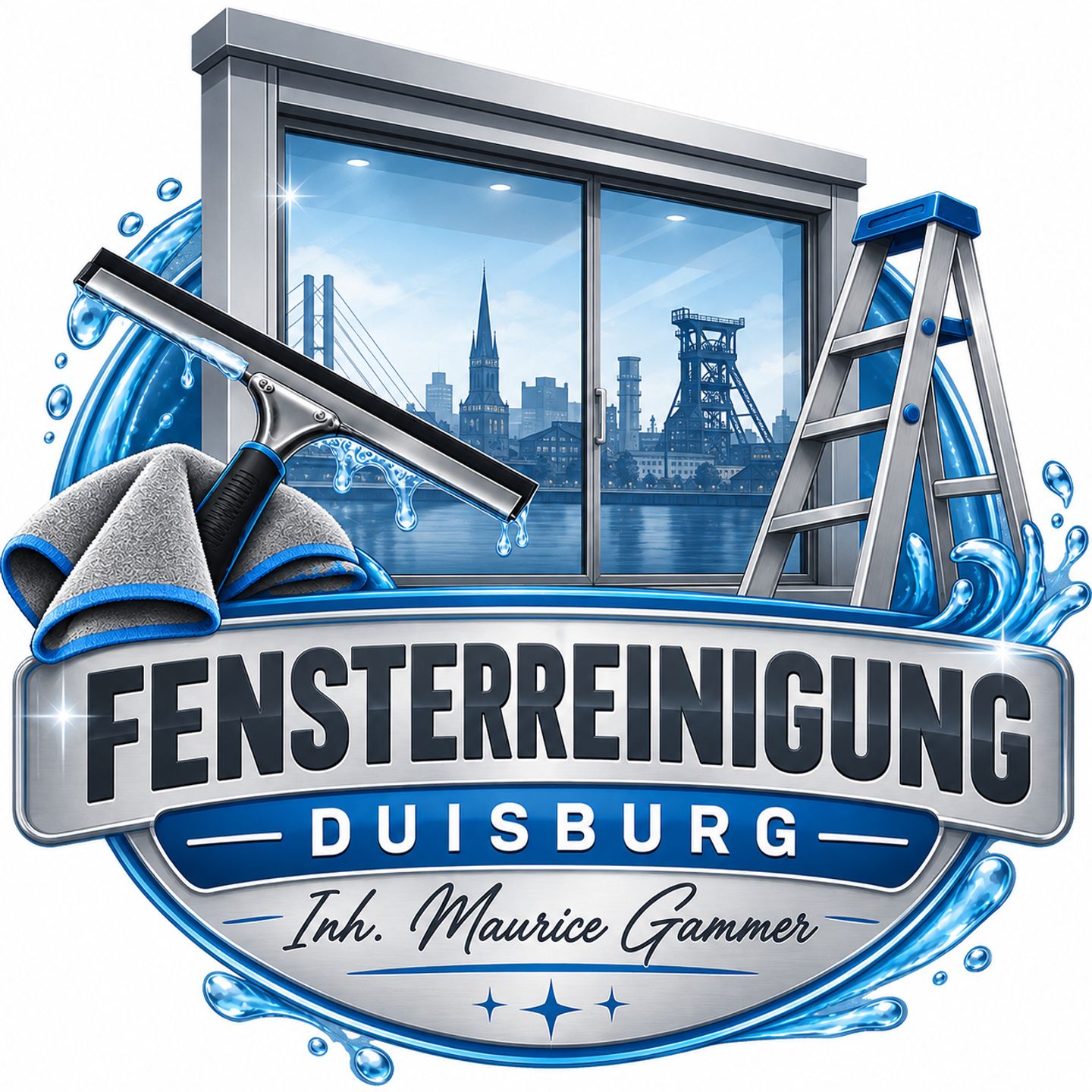 Logo der Firma FENSTERREINIGUNG DUISBURG Inh. Maurice Gammer aus Duisburg auf dem Branchenportal Hausmeisterdienste.net