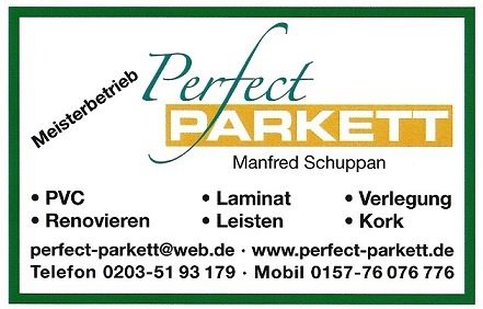 Logo der Firma Herr Manfred Schuppan Meisterbetrieb Perfect Parkett aus Oberhausen auf dem Branchenportal Bodenleger.net
