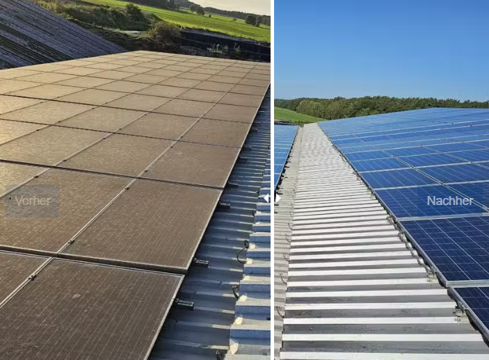 Beispielarbeit von TCR Reinigungstechnik - veröffentlicht auf Solartechnik.org