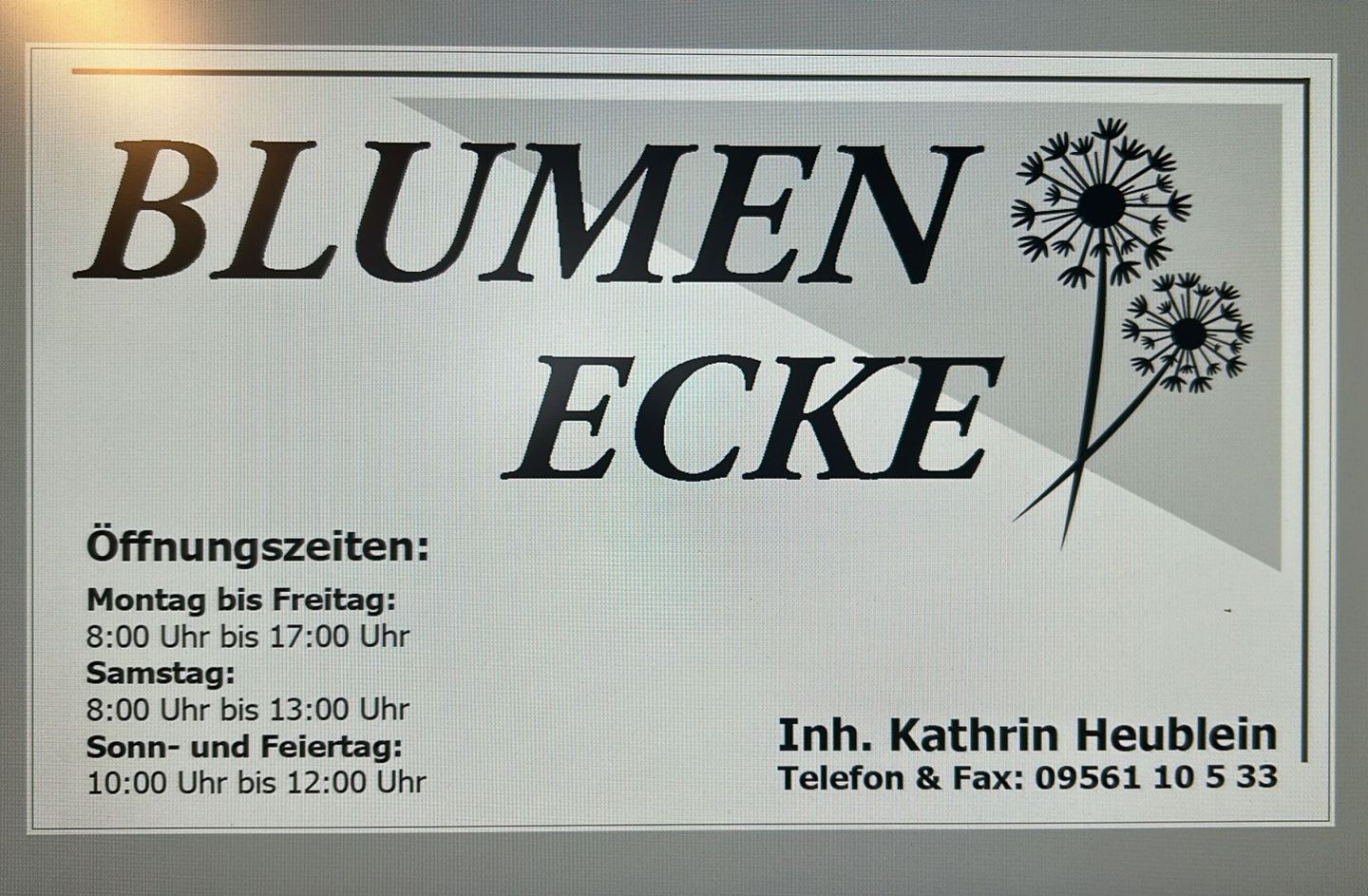 Logo der Firma Blumenecke aus Coburg auf dem Branchenportal Gartenbau.org