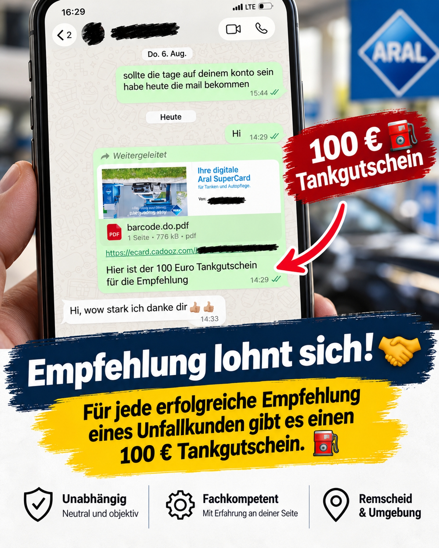 Beispielarbeit von Kfz-Gutachter König - veröffentlicht auf Gutachter.org